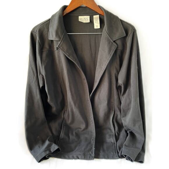 Liz Claiborne Russ Gray Button Up Cardigan Size L (12/14) - Picture 1 of 4